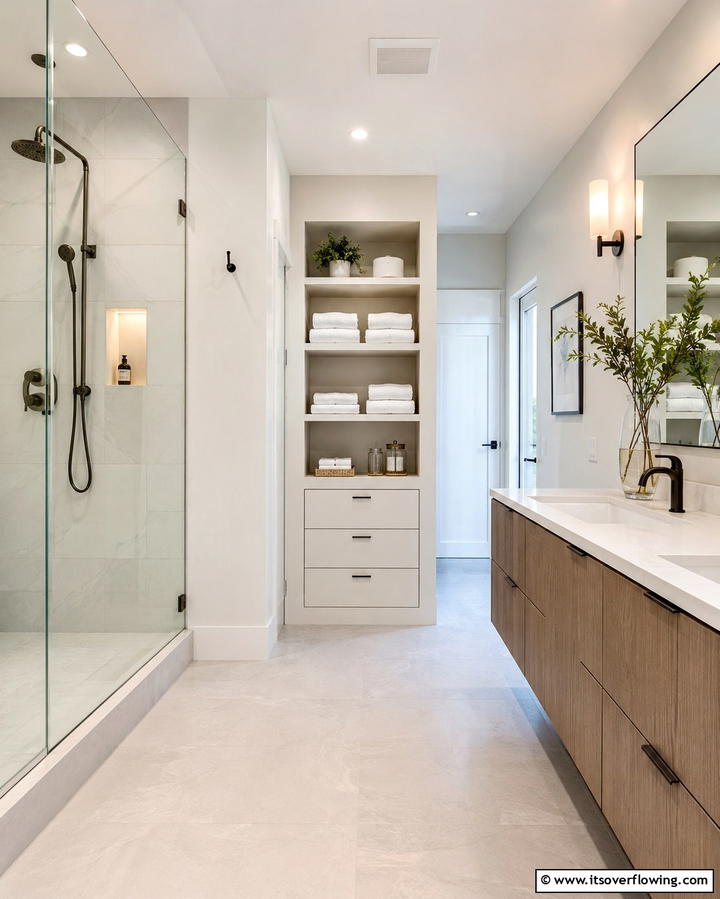 Built In Closet Nook - 25 Bathroom Closet Ideas to Maximize Storage and Style
