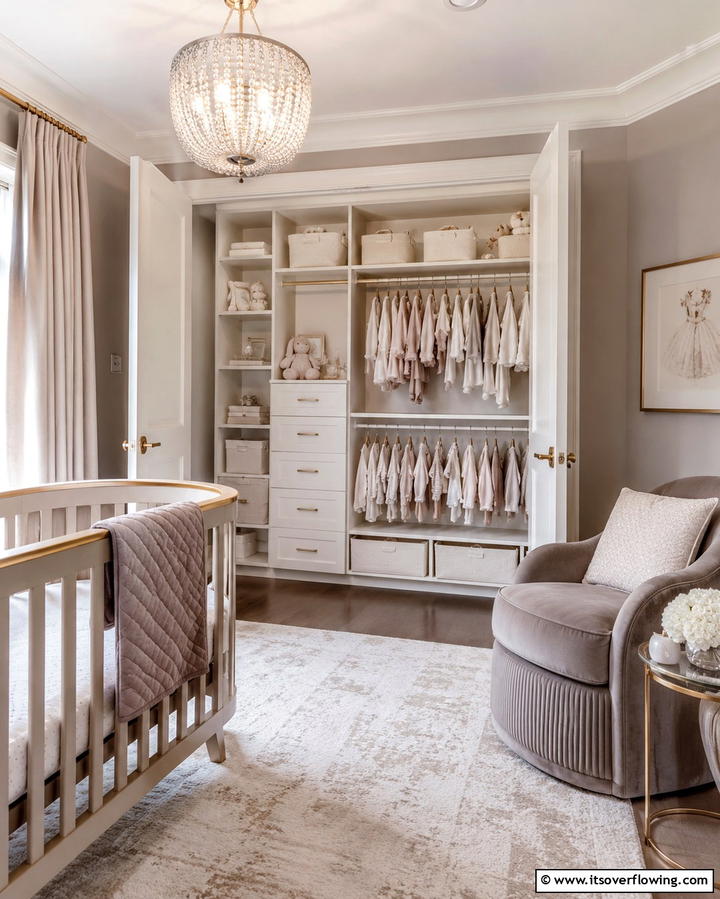 Built In Closet Systems for Custom Storage - 25 Nursery Storage Ideas for a Clutter-Free Space