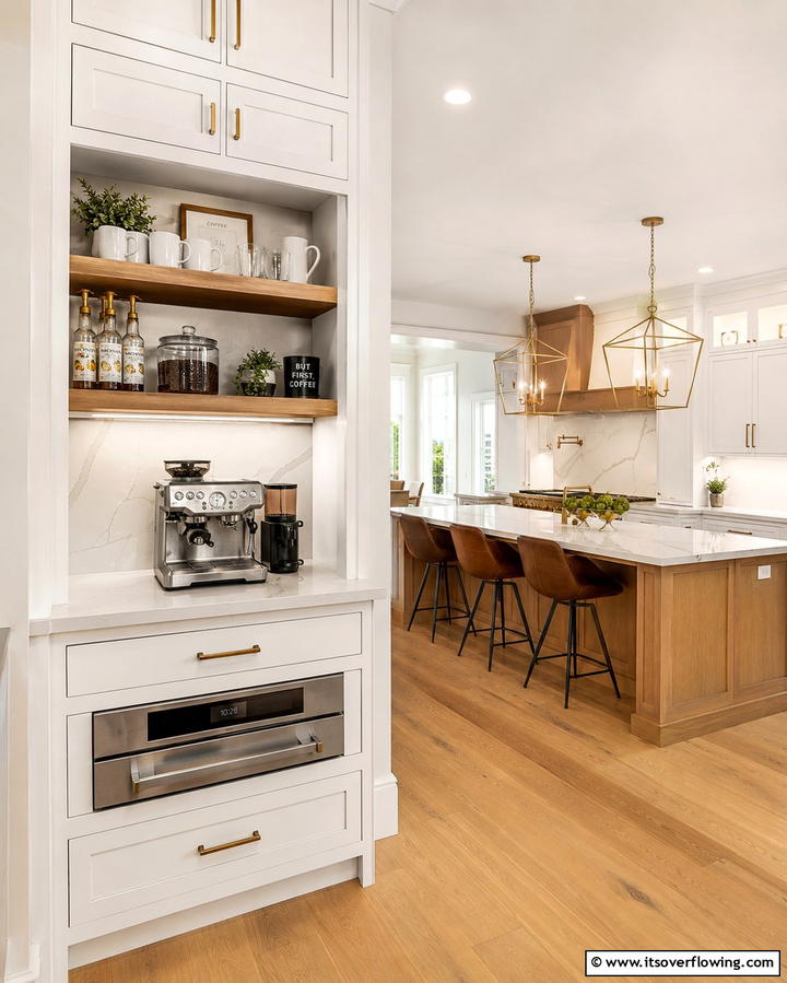 Built In Coffee StationExact - 25 Dream Kitchen Ideas for Your Perfect Cooking Space
