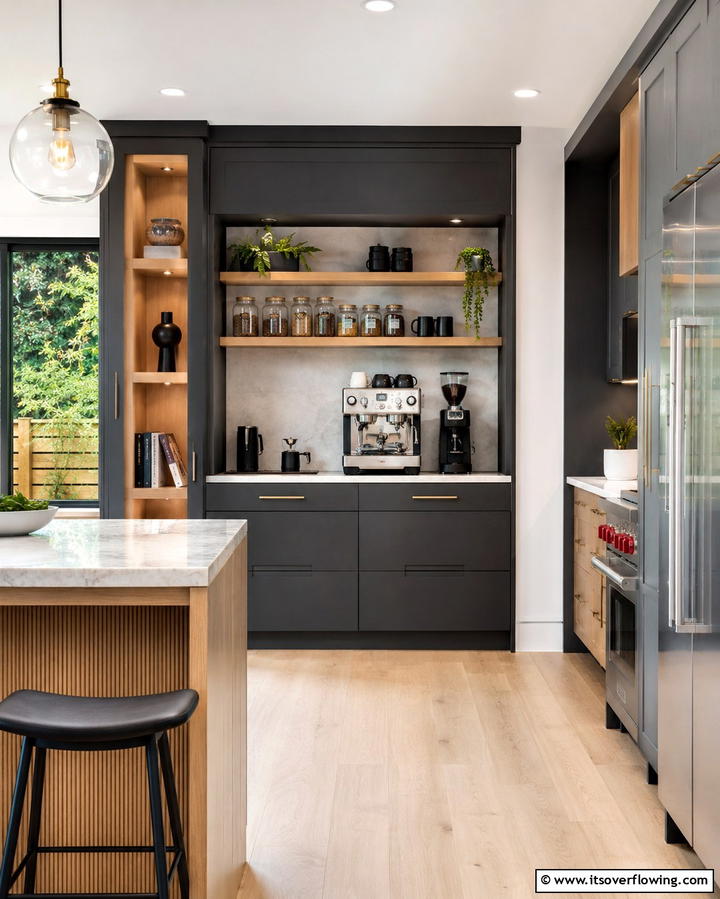 Built In Coffee StationOne - 25 Dream Kitchen Ideas for Your Perfect Cooking Space