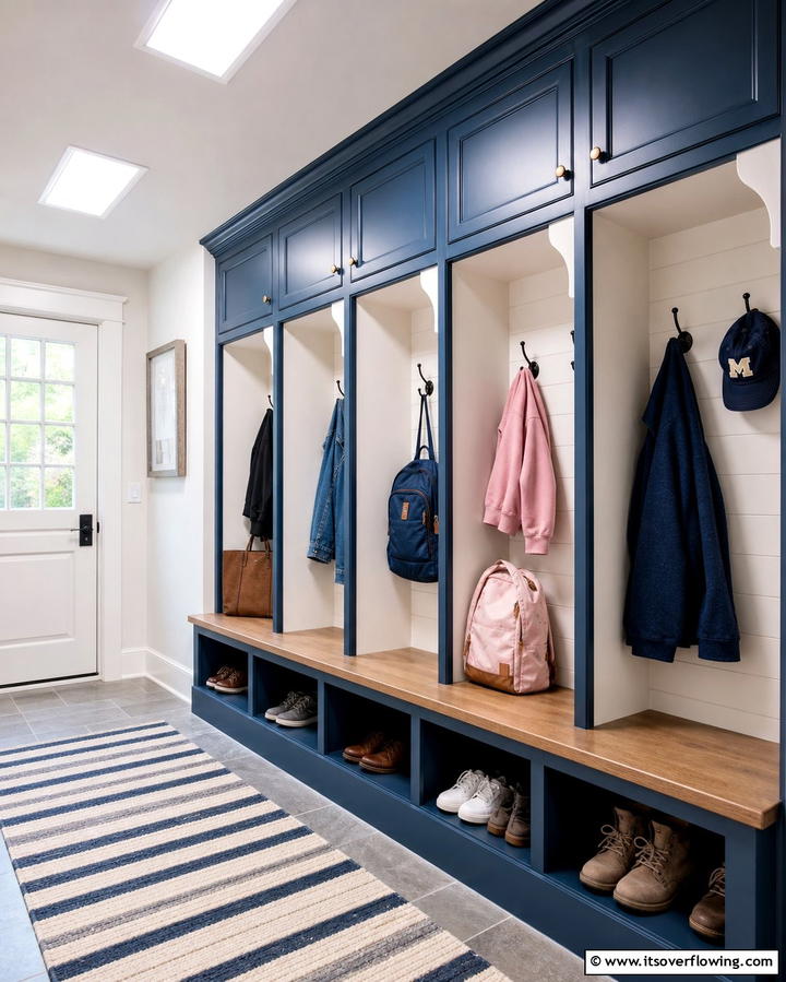 Built In Cubbies for Organization - 25 Hallway Storage Ideas to Maximize Space