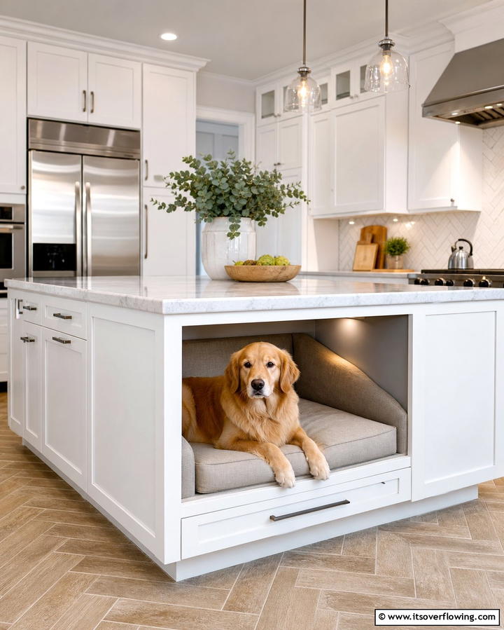 Built In Dog Bed - 25 Dog Room Ideas for a Pet-Friendly Home