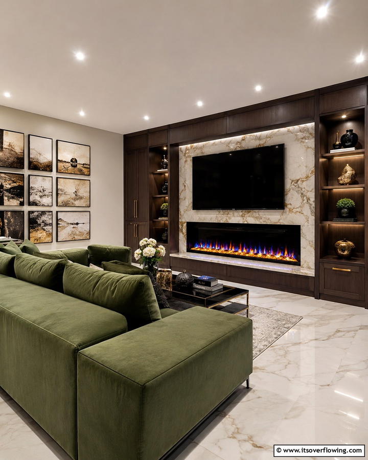 Built In Electric FireplacesOne - 25 Electric Fireplace Ideas for Cozy and Modern Homes