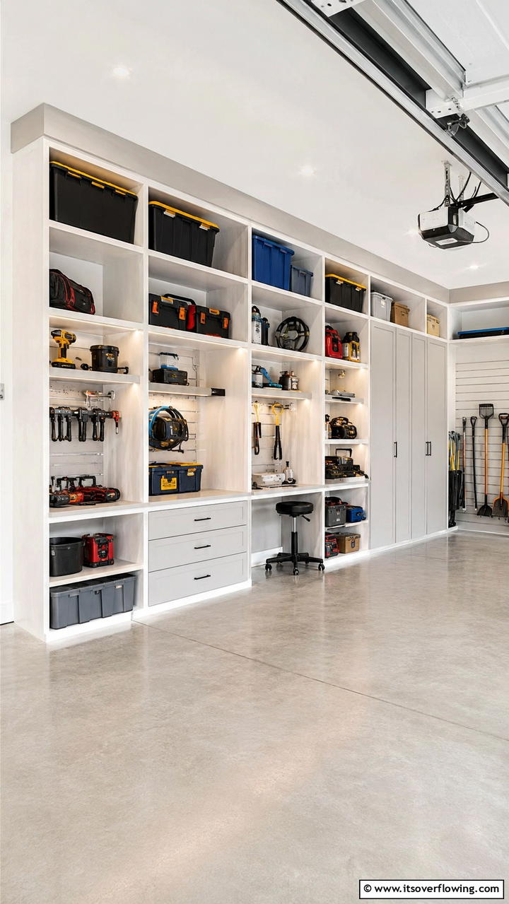Built In Garage Shelves - 30 Garage Shelving Ideas for Clutter-Free Storage