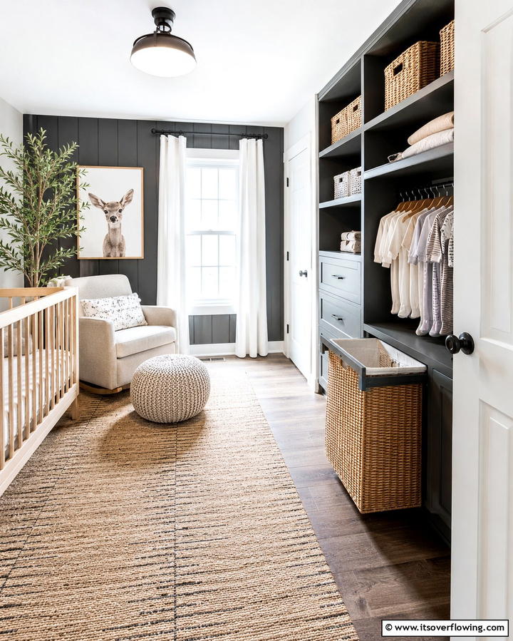 Built In Laundry Hampers - 25 Nursery Closet Ideas for Organized Baby Spaces