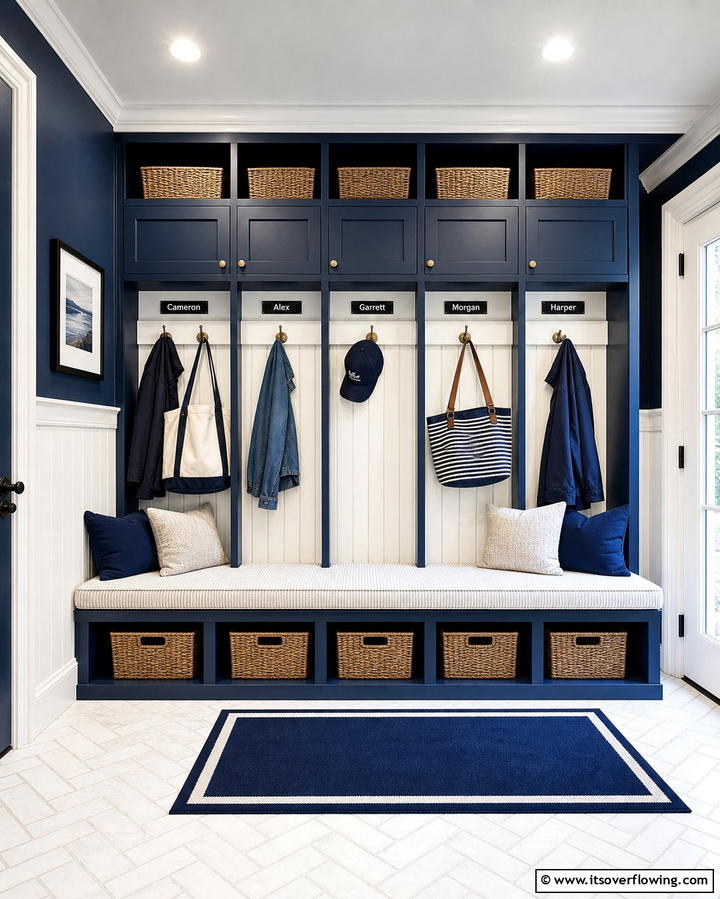 Built In Locker System - 25 Drop Zone Ideas to Keep Your Home Organized and Tidy