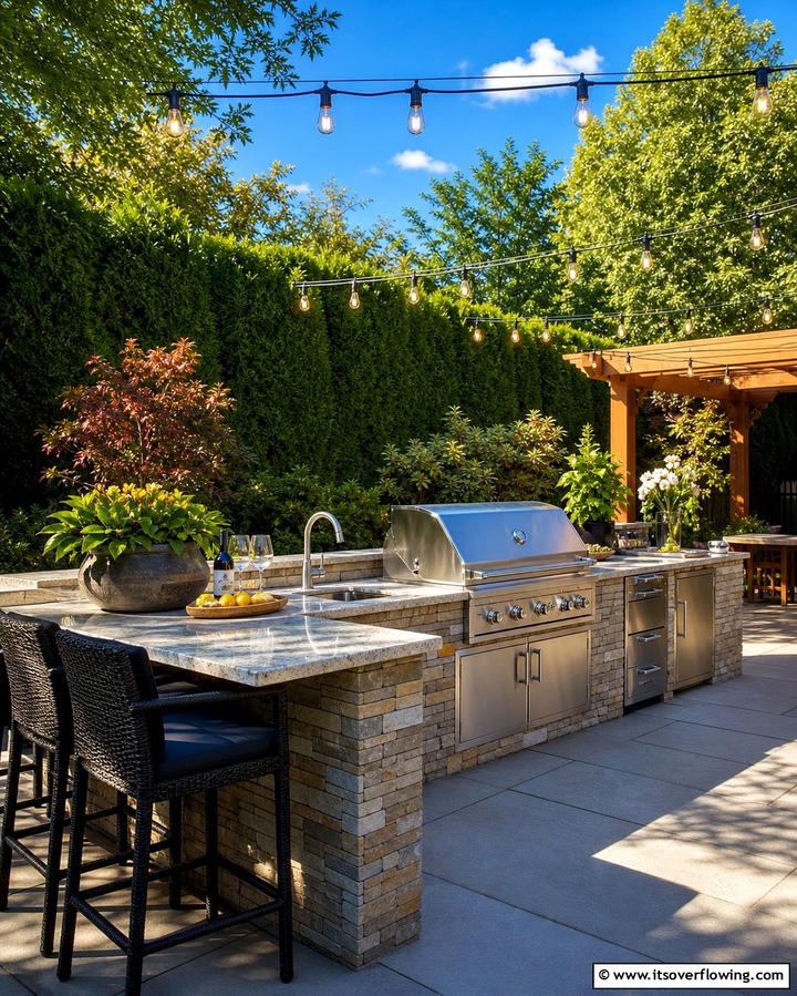 Built In Outdoor Kitchen BBQ Pit - 25 Bbq Pit Ideas for Outdoor Cooking Fun