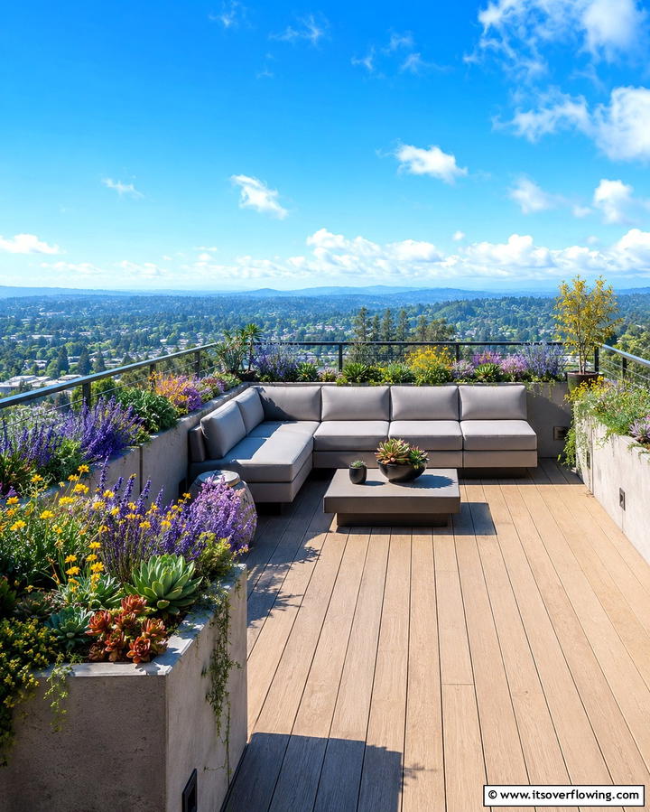 Built In Planters - 25 Balcony Deck Ideas- Transform Your Outdoor Space