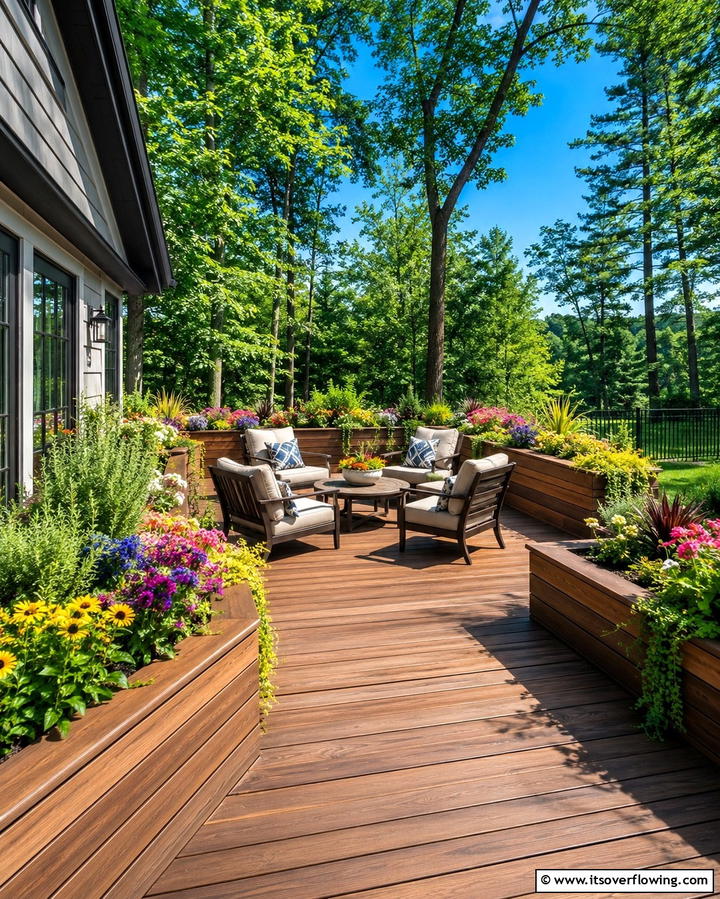 Built In Planters - 25 Deck Decorating Ideas for a Stunning Outdoor Space