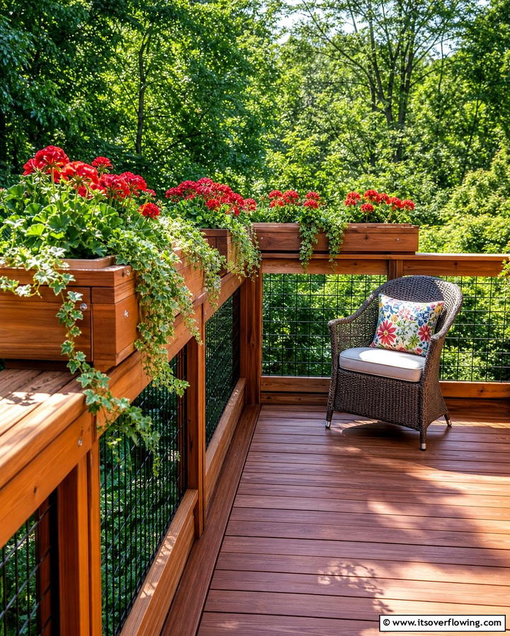 Built In Planters - 25 Small Deck Ideas to Maximize Your Outdoor Living Space