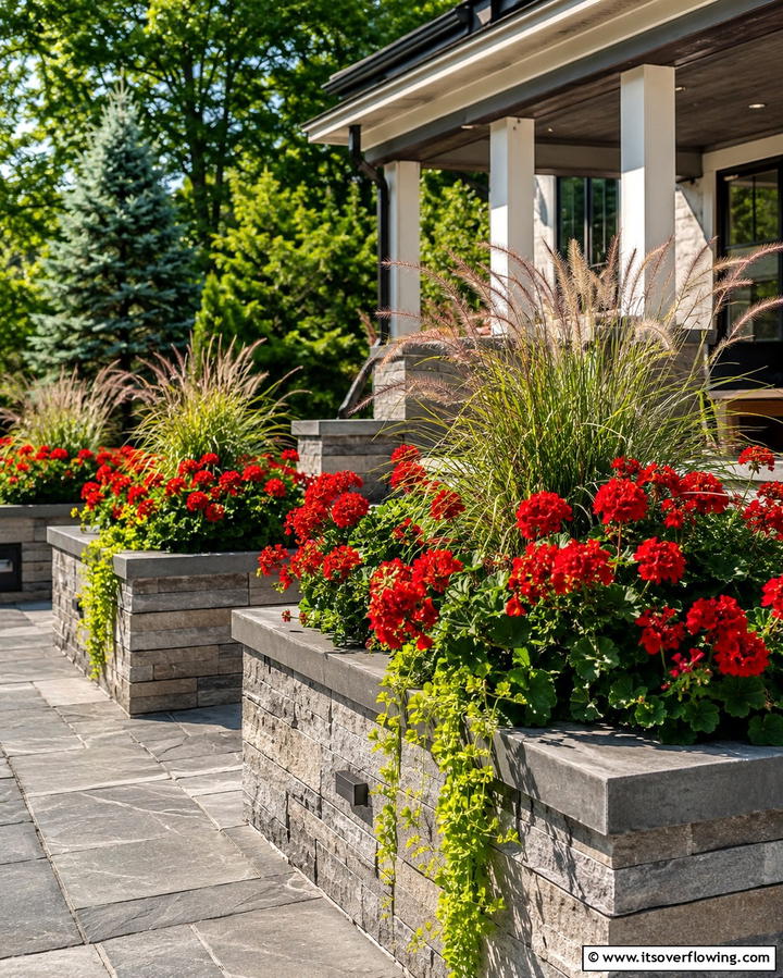Built In Planters for a Seamless Look - 25 Townhouse Patio Ideas for Small Outdoor Spaces