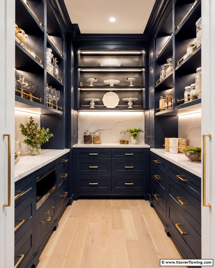 Built In Shelves for Seamless Integration - 25 Pantry Shelving Ideas for Organized Kitchens