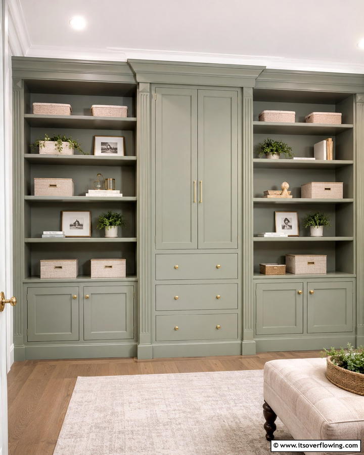 Built In Shelves for a Seamless Design - 25 Creative Laundry Room Shelving Ideas for Organization