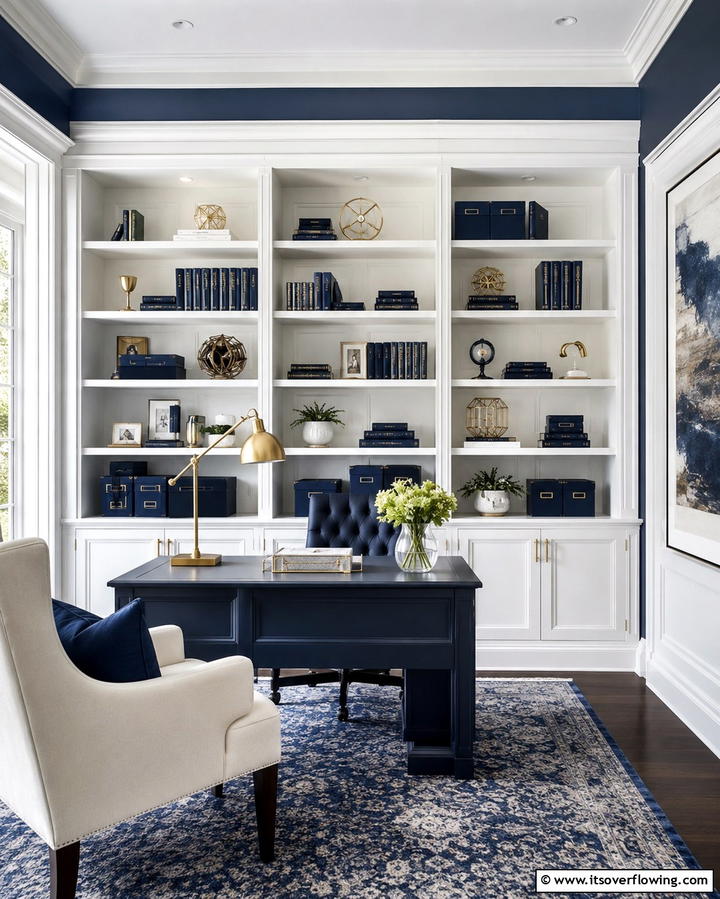 Built In Shelving - 30 Home Office Ideas Designed Specifically for Her