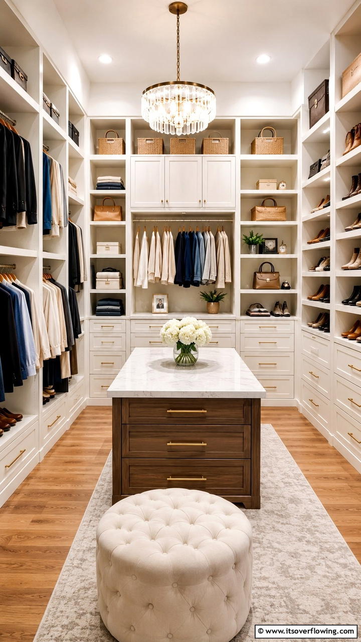 Built In Shelving Designs - 21 Functional Walk-In Closet Ideas for Organized Spaces