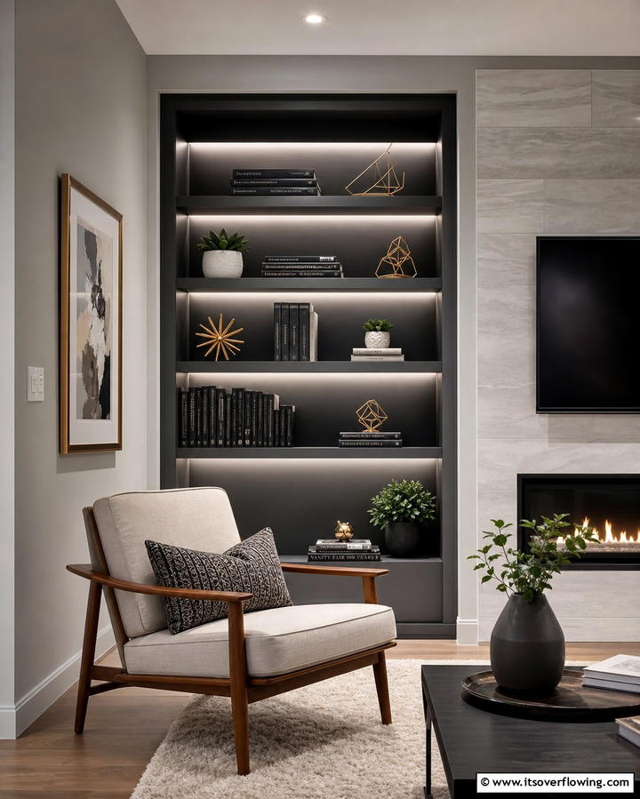 Built In Shelving Nook - 25 Inviting Living Room Nook Ideas for Cozy Spaces