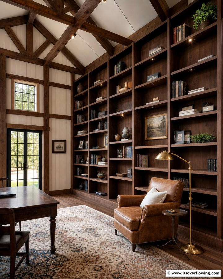 Built In Shelving Units - 25 Pole Barn Interior Ideas for a Versatile Space
