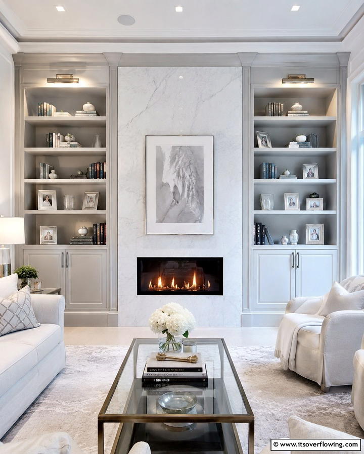 Built In Shelving for a Custom Touch - 30 Living Room Shelf Ideas for Stylish Storage Solutions