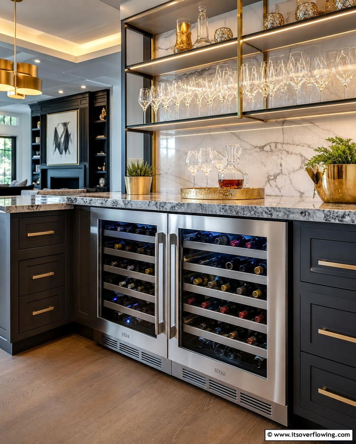 Built In Stainless Steel Wine Cooler - 25 Kitchen With Stainless Steel Appliances Ideas
