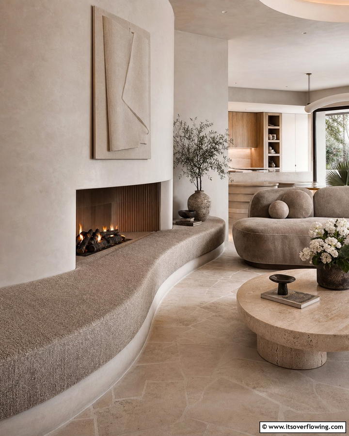 Built In Stone Bench - 25 Fireplace Bench Ideas for Functional and Stylish Seating