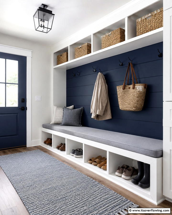Built In Storage Benches - 25 Small Mudroom Ideas to Organize Your Entryway
