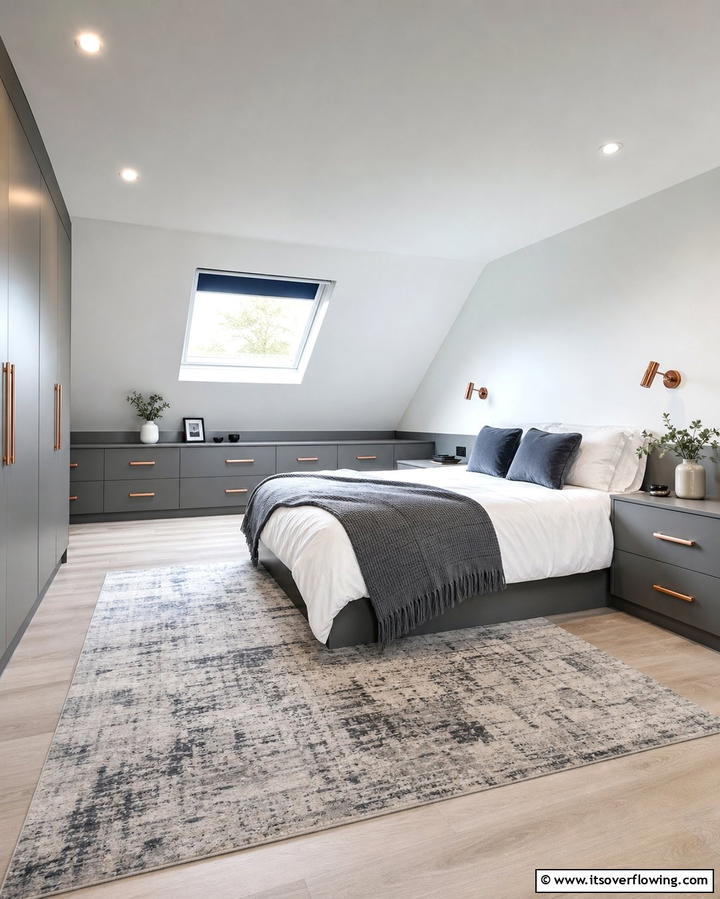 Built In Storage Solutions - 25 Low Sloped Ceiling Bedroom Ideas for Unique Spaces