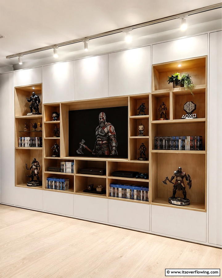 Built In Storage Solutions - 25 Small Game Room Ideas for Fun and Entertainment