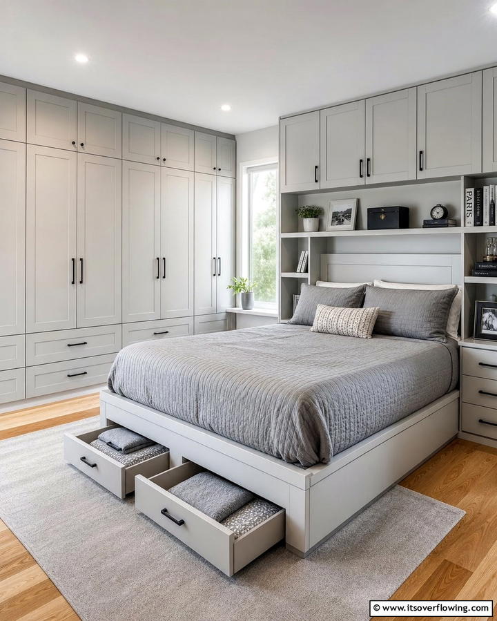 Built In Storage Solutions - 25 Bedroom Layout Ideas for Optimal Space Use
