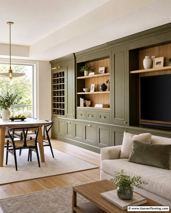 Built In Storage Solutions - 25 Living Room Dining Room Combo Ideas for Open Spaces