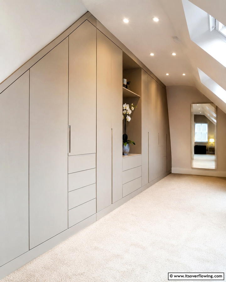 Built In Storage Solutions - 25 Low Ceiling Small Attic Room Ideas for Cozy Living