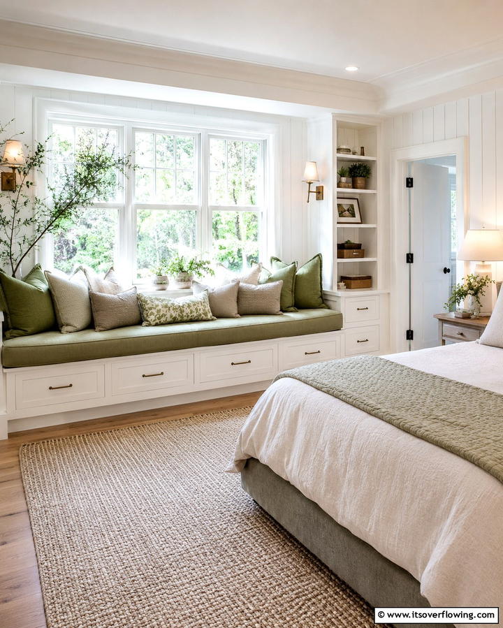 Built In Window Seats - 25 Dreamy Bedroom Design Ideas for a Cozy Retreat