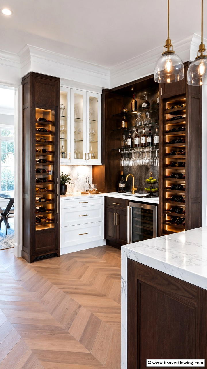 Built In Wine Storage Cabinets - 30 Corner Cabinet Ideas to Maximize Storage in Any Room