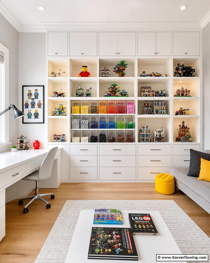 Built in Cabinet Organizers - 30 Creative Lego Storage Ideas to Organize Kids’ Spaces