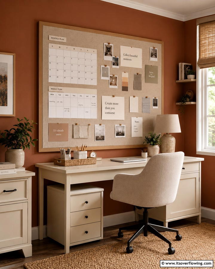 Bulletin Board Ideas - 30 Affordable Budget Home Office Ideas for Productive Workspaces