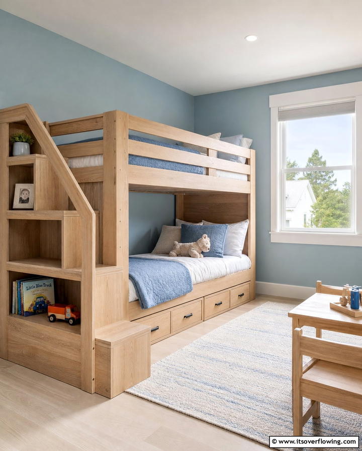 Bunk Beds with Storage - 25 Twin Bedroom Ideas for Shared Spaces