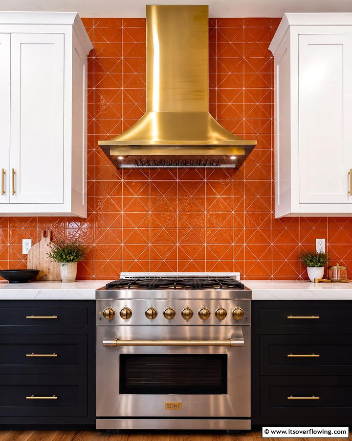 Burnt Orange Backsplash Tiles - 25 Burnt Orange Kitchen Ideas for a Warm and Inviting Space