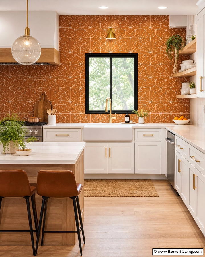 Burnt Orange Backsplash - 25 Burnt Orange Kitchen Ideas for a Warm and Inviting Space