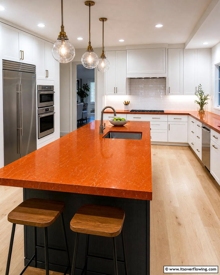 Burnt Orange Countertops - 25 Burnt Orange Kitchen Ideas for a Warm and Inviting Space
