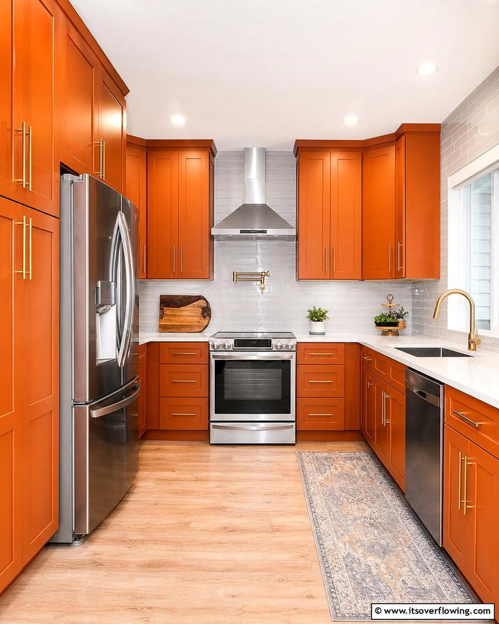 Burnt Orange Kitchen Cabinets - 25 Burnt Orange Kitchen Ideas for a Warm and Inviting Space