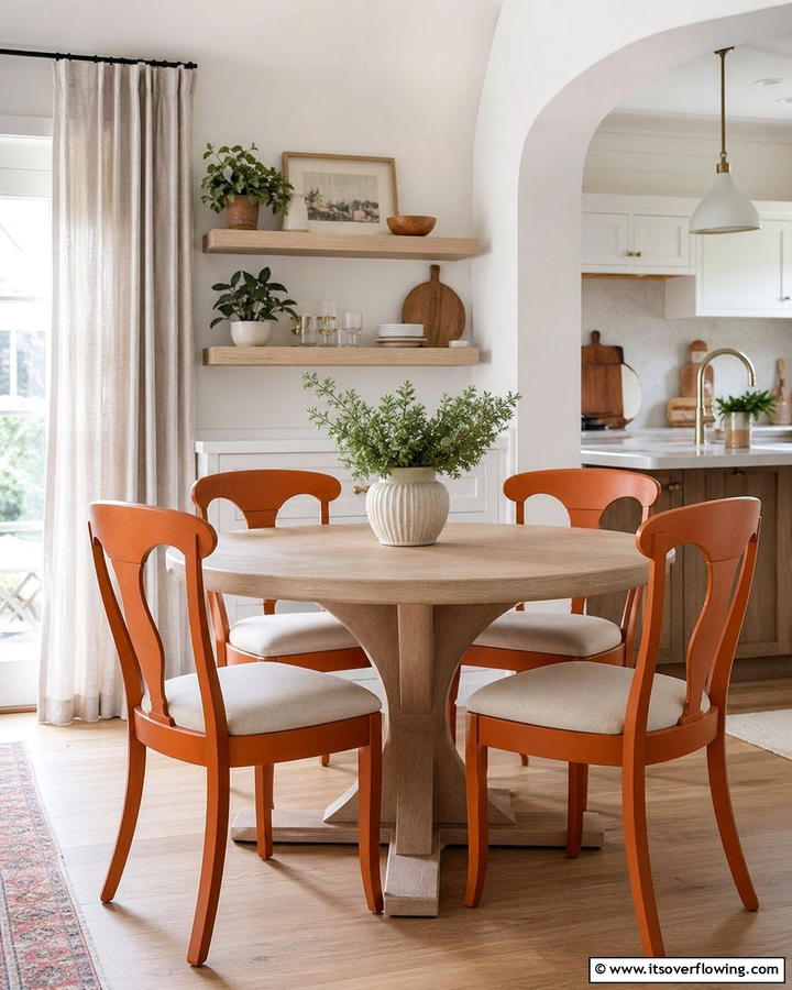 Burnt Orange Kitchen Chairs - 25 Burnt Orange Kitchen Ideas for a Warm and Inviting Space