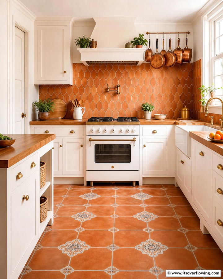 Burnt Orange Tiles - 25 Burnt Orange Kitchen Ideas for a Warm and Inviting Space