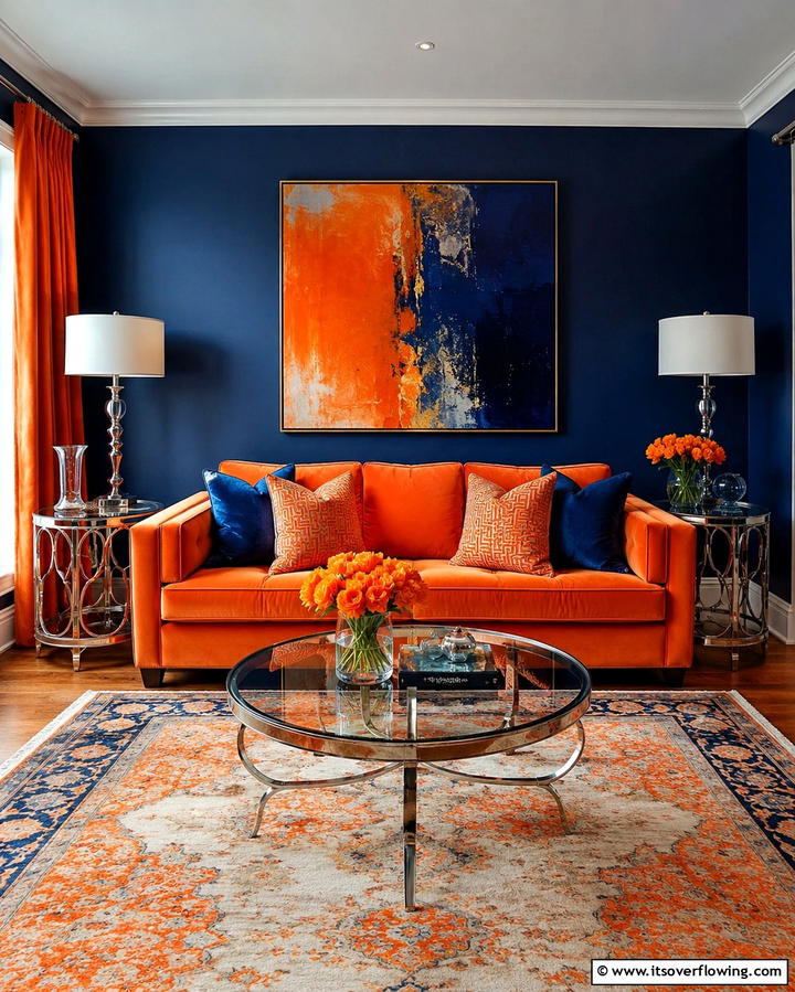 Burnt Orange Upholstery - 25 Orange Room Ideas to Brighten Up Your Space