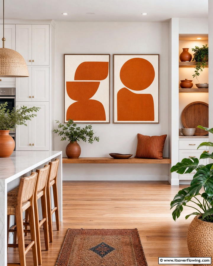 Burnt Orange Wall Art - 25 Burnt Orange Kitchen Ideas for a Warm and Inviting Space