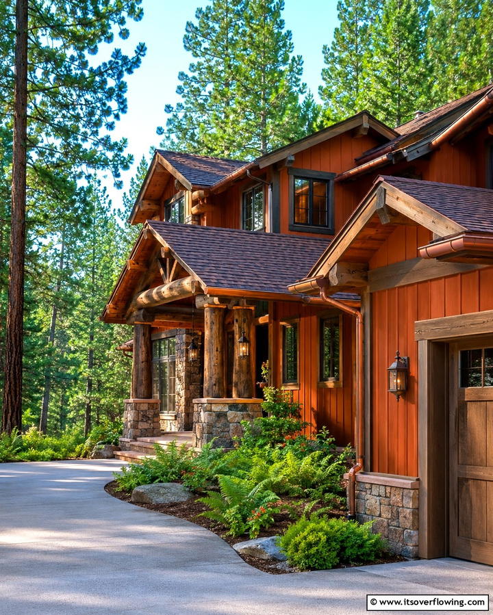 Burnt Orange for Rustic Elegance - 25 Orange House Exterior Ideas for a Bold Look