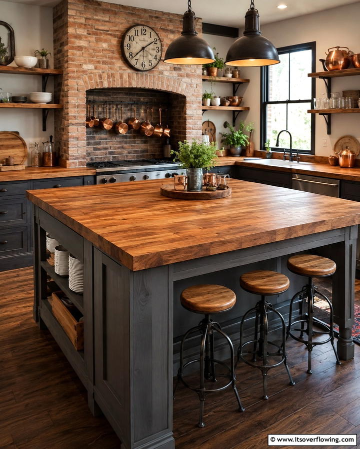 Butcher Block Countertops - 25 Vintage Kitchen Ideas for a Classic Culinary Space