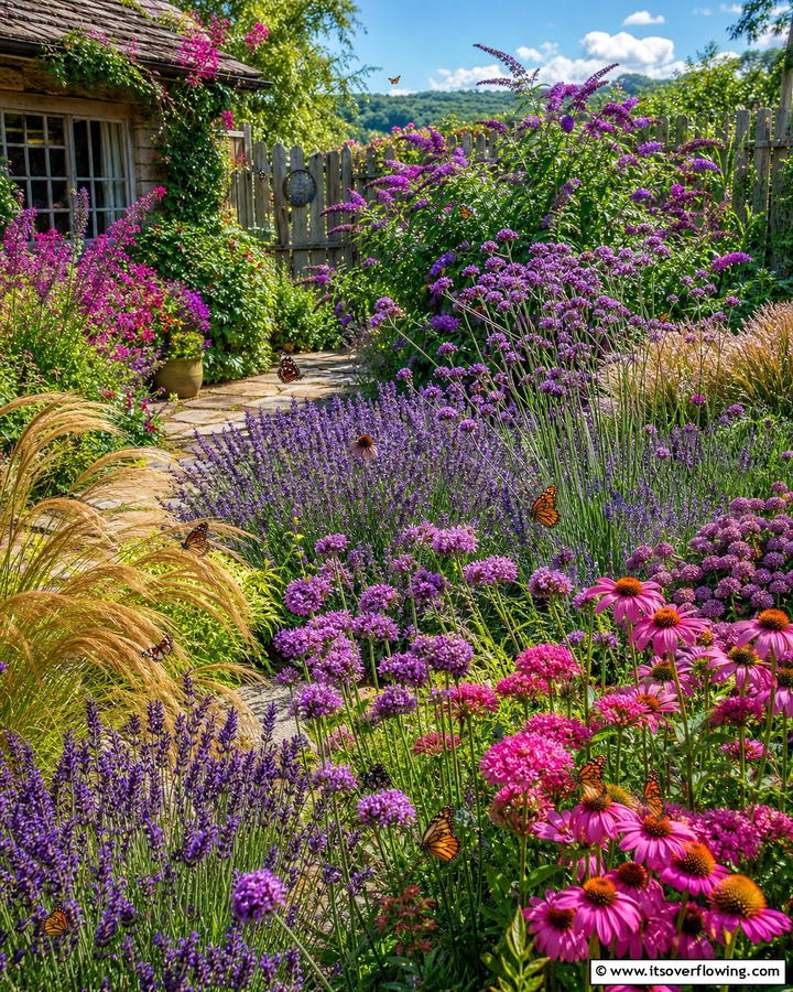 Butterfly Attraction Garden - 21 Cottage Garden Ideas Full of Whimsical Blooms