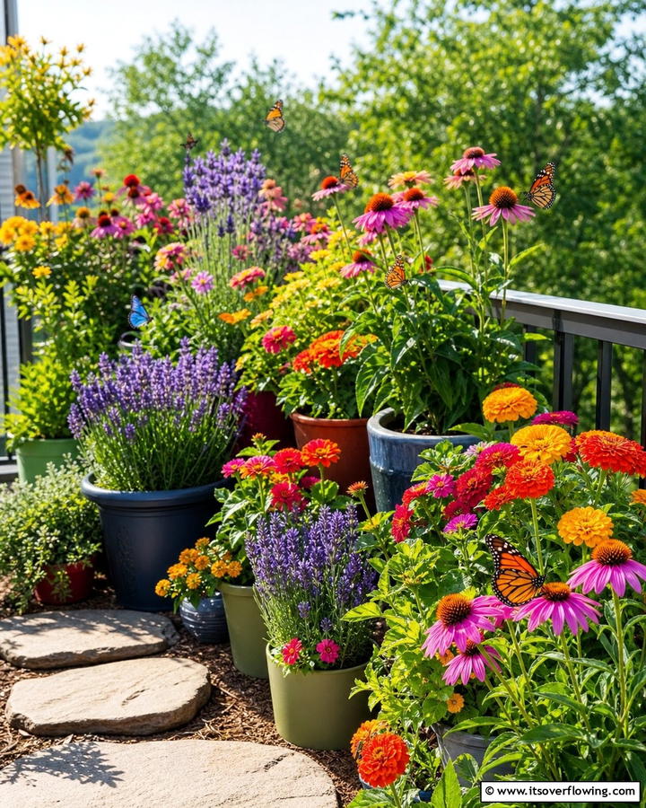 Butterfly Garden - 21 Balcony Garden Ideas to Transform Small Spaces into Green Havens