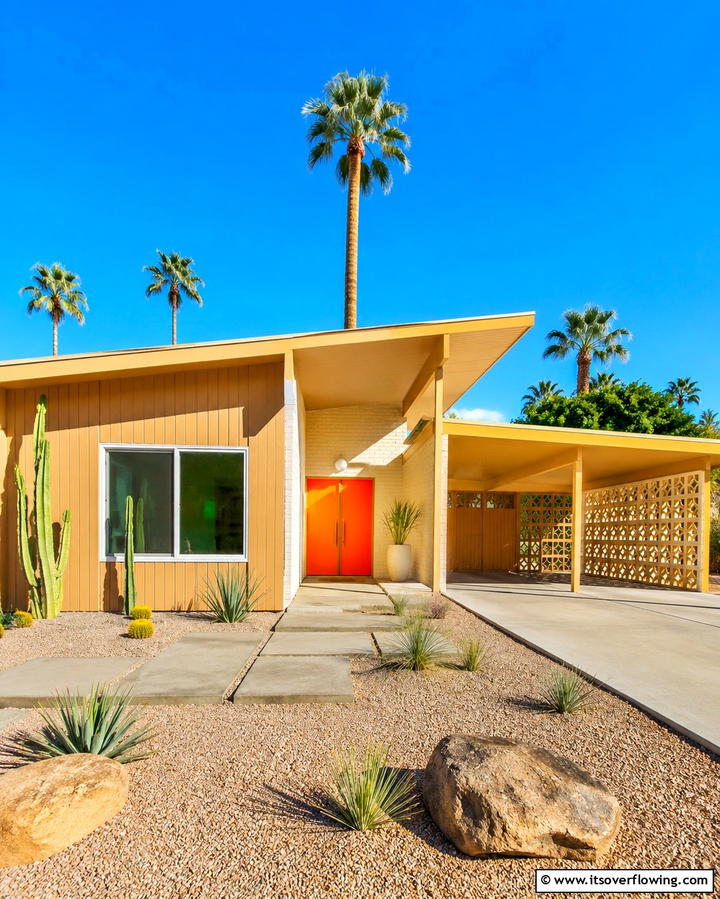 Butterscotch Accents - 30 Brown Exterior House Color Ideas for Warm Curb Appeal