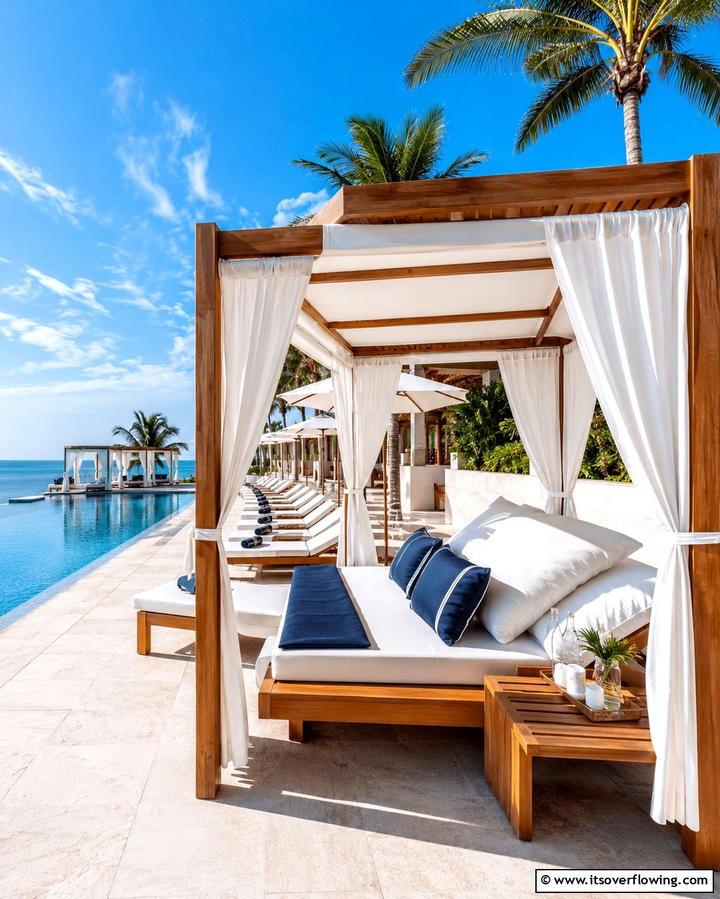 Cabanas for Poolside Shade - 30 Creative Shade Ideas for Stylish Outdoor Comfort
