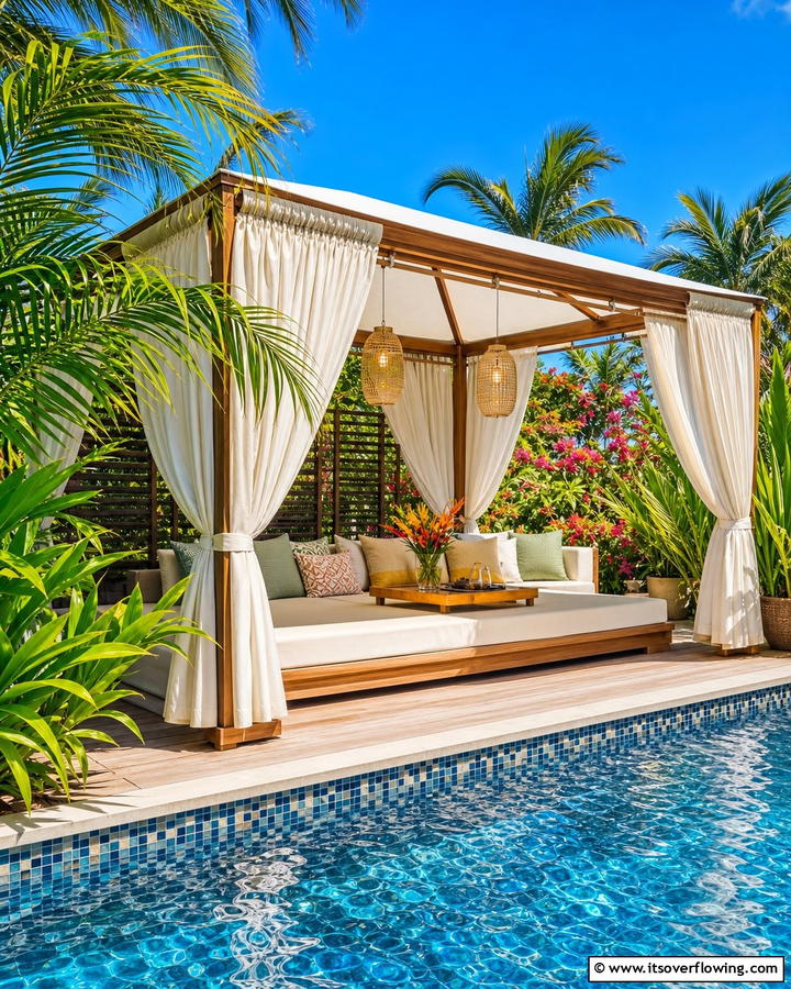 Cabanas - 20 Garden Shade Ideas to Create a Cool and Comfortable Outdoor Space